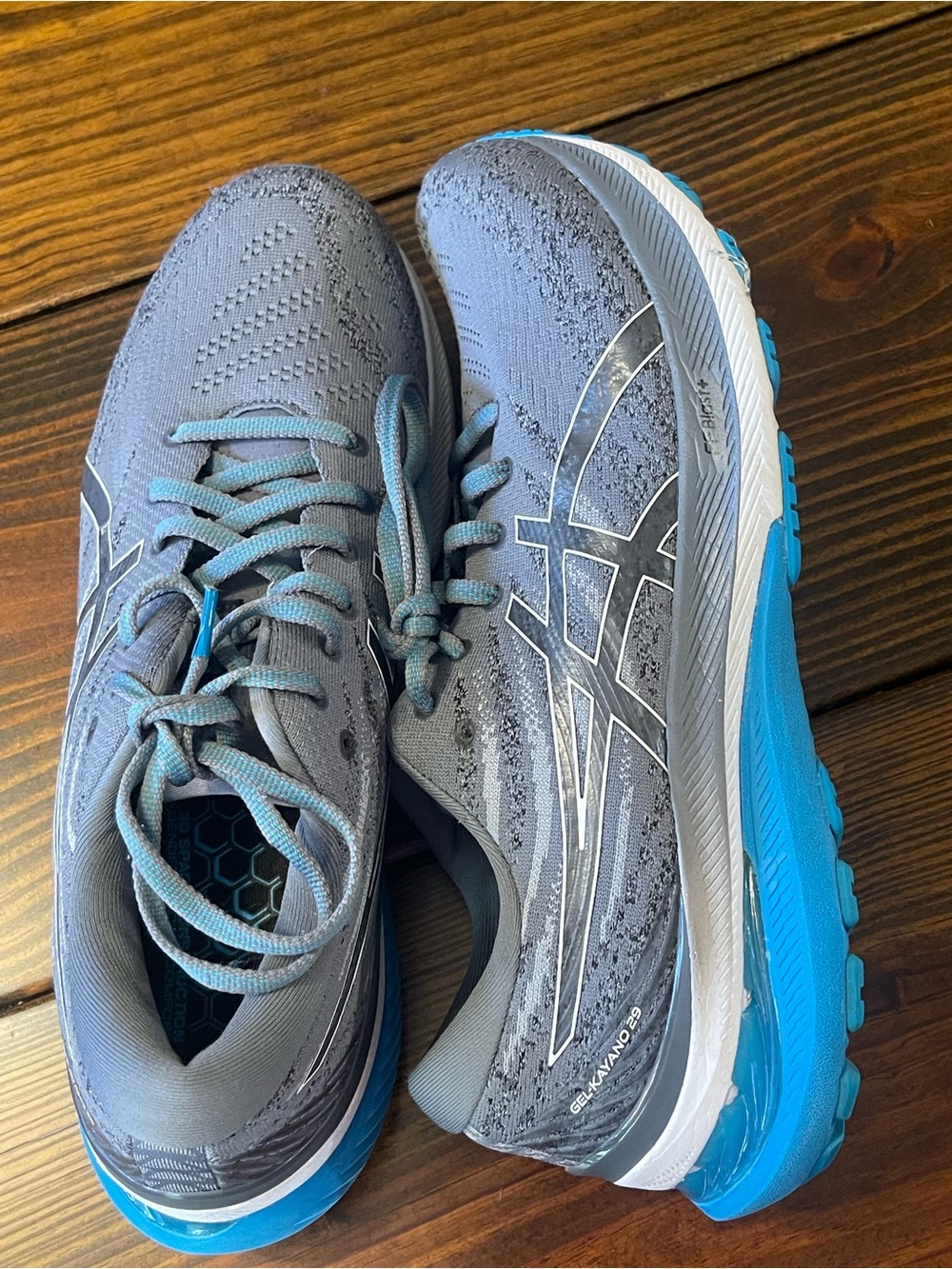 ASICS Gel-Kayano 29 Gray & Blue Running Shoes